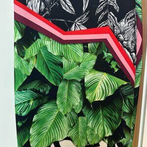 Tropical Clover Canyon pencil skirt size S